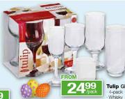 Tulip Glasses Assorted-4 Pack