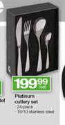  Platinum Cutlery Set-24 Piece