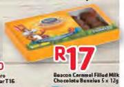 Beacon Caramel Filled Milk Chocolate Bunnies-5 x 12g