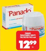 Panado Paracetamol Tablets TUB/Buster Pack-24's Each