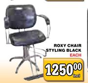 Roxy Chair Styling Black Each
