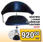 Shaymis Chair Aluminium Leather Each