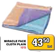 Miracle Face Cloth Plain-10's