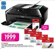Canon 4-In-1 Colour Inkjet Printer Plus Ink Bundle MX924