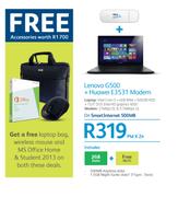 Lenovo G500 + Huawei E3531 Modem-On Smart Internet 500MB
