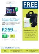 Dell Inspiron N3521 Celeron + Huawei E3531 Modem-On Smart Internet 500MB