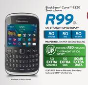 Blackberry Curve 9320 Smartphone-On Straight Up 50 Topup