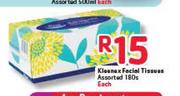 Kleenex Facial Tissues Assorted-180's Each