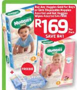Huggies Gold For Boys Or Girls Diposable Nappies Assorted Per Pack