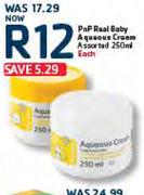 Pnp Real Baby Aqueous Cream Assorted-250ml Each