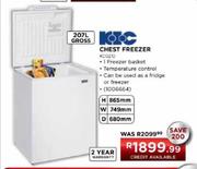 KIC Chest Freezer-207 Ltr (KCG210)