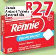 Rennie Antacid Tablets-48's Each