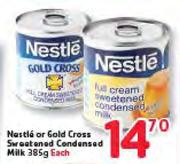 Nestle Or Gold Cross Sweetened Condensed Milk-385g Each