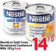 Nestle Or Gold Cross Sweatened Condensed Milk-385G Each