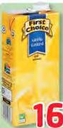 First Choice Long Life Vanilla Custard-1L