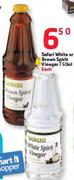 Safari White Or Brown Spirit Vinegar-750Ml Each