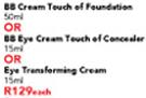 Olay BB Cream Touch Of Foundation 50Ml,BB EyeCream TouchIfConceeler 15Ml&EyeTransformingCream-125Ml
