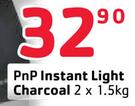 PnP Instant Light Charcoal-2x1.5Kg