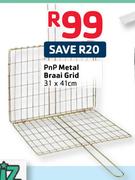 PnP Metal Braai Grid 31x41Cm