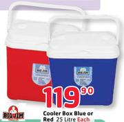 Big Jim Cooler Box Blue Or Red-25L Each