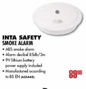 Inta Safety Smoke Alarm 9v Lithium Battery and Alarm Decibel 85db/3m