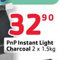 PnP Instant Light Charcoal-2x1.5kg