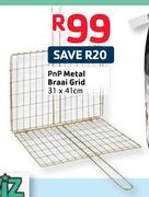 PnP Metal Braai Grid-31x41cm
