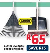 Addis Gutter Sweeper, Scoop And Rake