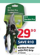 Garden Pruner With PVC Grip-215mm