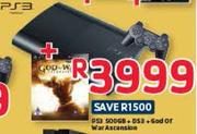 PS3 500GB+ DS3+ God Of War Ascension