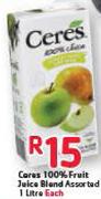 Ceres 100% Fruit Juice Blend Assorted-1L