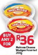 Melrose Cheese Wedges Assorted-2x200g