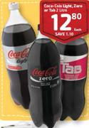 Coca-Cola Light,Zero Or Tab-2Litre Each