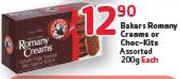 Bakers Romany Creams Or Choc-Kits Assorted-200g