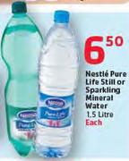Nestle Pure Life Still Or Sparkling Mineral Water-1.5Ltr Each