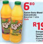Fusion Dairy Blend Concentrate Assorted-1Ltr Each