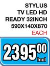 Stylus 32" HD Ready LED TV