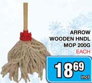 Arrow Wooden Hndl Mop-200g
