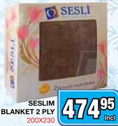 Seslim Blanket 2 Ply-200x230