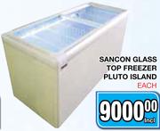 Sancon Glass Top Freezer Pluto Island