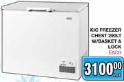 KIC 290L Freezer Chest W/Basket & Lock