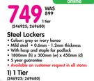  Steel Lockers 1 Tier-Each