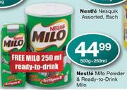 Nestle Milo Powder & Ready-To-Drink Milo-500g + 250ml