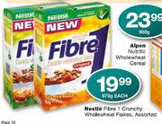 Nestle Fibre 1 Crunchy Wholewheat Flakes Assorted-670g Each