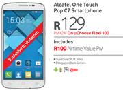 Alcatel One Touch Pop C7 Smartphone-On U Choose Flexi 100