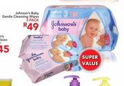 Johnson's Baby 3-Pack Gentle Cleansing Wipes