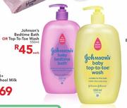 Johnson's Bedtime Bath Or Top-To-Toe Wash-550ml Each
