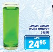 Consol Zombie 6 Piece Glass Tumbler-340ml
