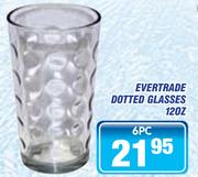 Evertrade 6 Piece Dotted Glasses-120Z