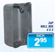 Zap Wall Box-4x2 Each